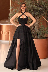 A Line Prom Dress UK with Appliques - Perfect for Parties!-ballbellauk