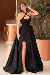 A Line Prom Dress UK with Appliques - Perfect for Parties!-ballbellauk