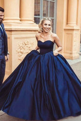 Ball Gown Sleeveless Sweetheart Ruffles Elegant Evening Dress-ballbellauk