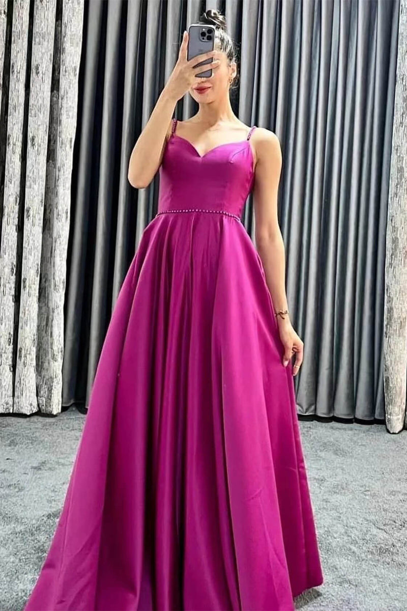 Beaded Sleeveless V-Neck Long Evening Dress on Sale-ballbellauk