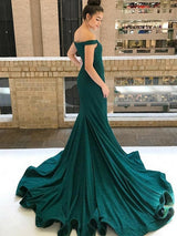 Beautiful Sleeveless Mermaid Off-the-Shoulder Sequins Prom Dress-ballbellauk