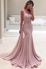 Beautiful Sleeveless Mermaid One-Shoulder Ruffles Prom Dress with Chiffon-ballbellauk