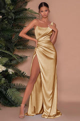 Beautiful Strapless Mermaid Long Evening Dresses With Slit On Sale-ballbellauk