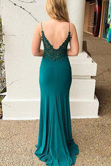 Classy With Appliques V-neck Sleeveless Prom Dress-ballbellauk