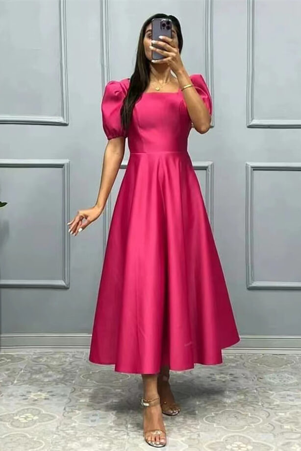 Elegant A-Line Prom Dress UK with Short Sleeves - Shop Online Now!-ballbellauk