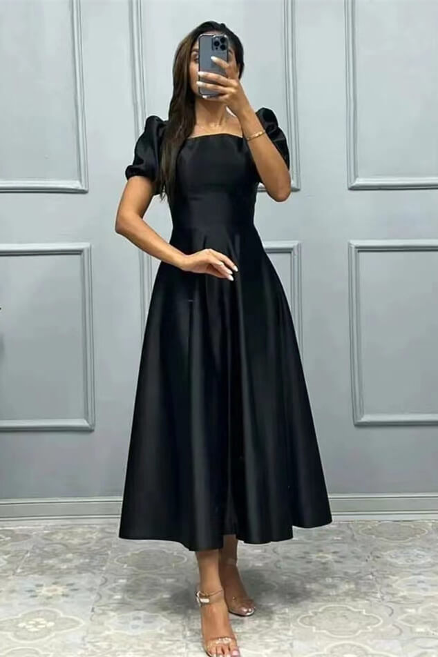 Elegant A-Line Prom Dress UK with Short Sleeves - Shop Online Now!-ballbellauk