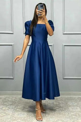 Elegant A-Line Prom Dress UK with Short Sleeves - Shop Online Now!-ballbellauk