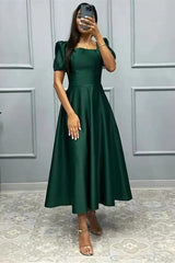 Elegant A-Line Prom Dress UK with Short Sleeves - Shop Online Now!-ballbellauk