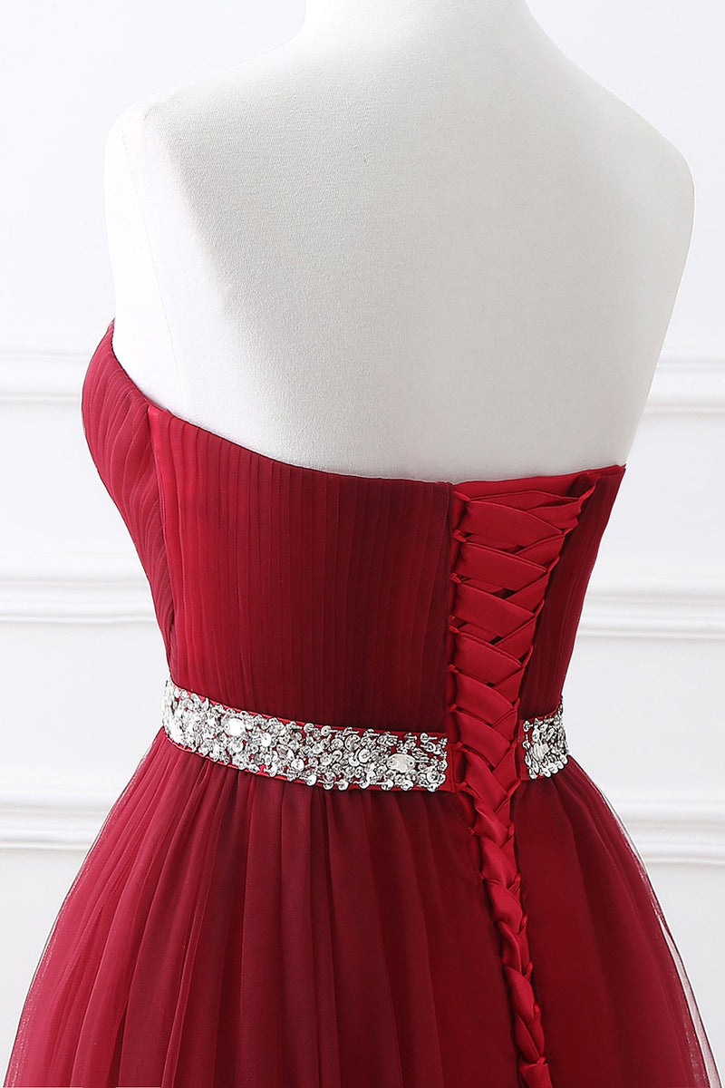 Elegant Evening Dresses Long - Burgundy Sweetheart-ballbellauk