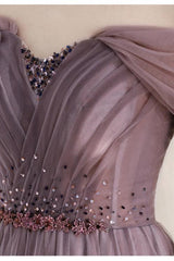 Elegant Infinity Tulle Prom Dress UK with Sweetheart Sequins-ballbellauk