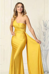 Elegant Long With Ruffles Evening Dress Sweetheart One Shoulder Online Mermaid-ballbellauk