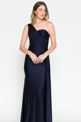 Elegant Long With Ruffles Evening Dress Sweetheart One Shoulder Online Mermaid-ballbellauk