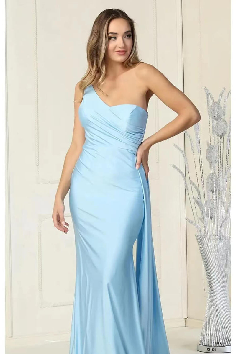 Elegant Long With Ruffles Evening Dress Sweetheart One Shoulder Online Mermaid-ballbellauk