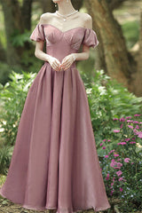 Elegant Sweetheart Long Evening Dress with Off-The-Shoulder-ballbellauk