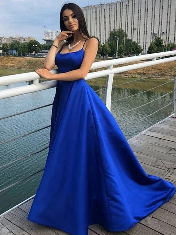 Glamorous Party Dress Ruffles Spaghetti-Straps Sleeveless Prom Dress-ballbellauk