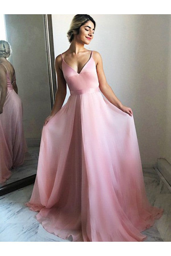 Gorgeous Chiffon Ruffles Sleeveless Prom Dress-ballbellauk