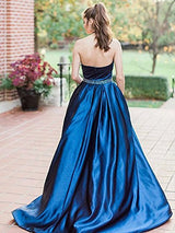 Gorgeous Halter Beading Prom Dress Long Online-ballbellauk