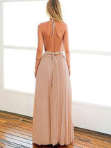 Gorgeous Halter Sleeveless Long Evening Dress Chiffon-ballbellauk