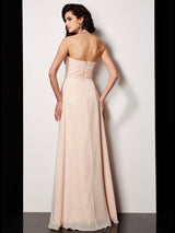 Gorgeous Halter Sleeveless Pleats Long Evening Dress Chiffon-ballbellauk