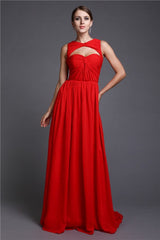 Gorgeous Long Sleeveless Ruffles Evening Dress Chiffon-ballbellauk