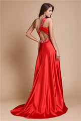 Gorgeous One Shoulder Beading Sleeveless Long Elastic Woven Elegant Evening Dress-ballbellauk