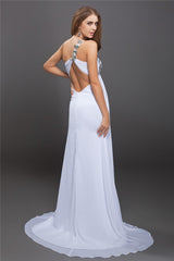 Gorgeous One-Shoulder Sequin Lace Sleeveless Long Evening Dress Chiffon-ballbellauk