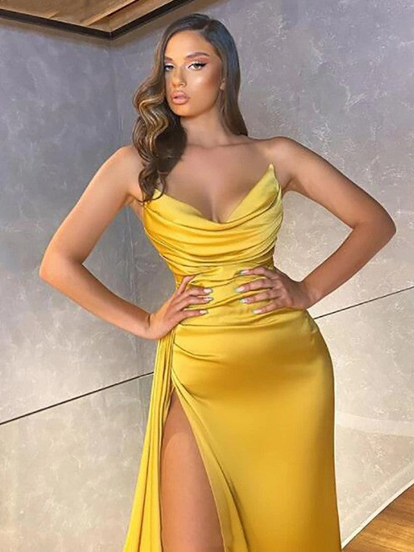 Gorgeous Ruched Sweetheart Sleeveless Prom Dress-ballbellauk