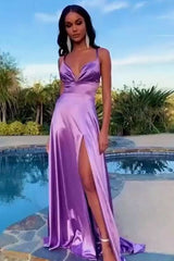 Gorgeous Ruched V-neck Sleeveless Prom Dress-ballbellauk