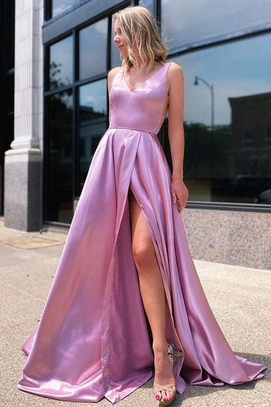 Gorgeous Ruffles V-neck Sleeveless Prom Dress-ballbellauk