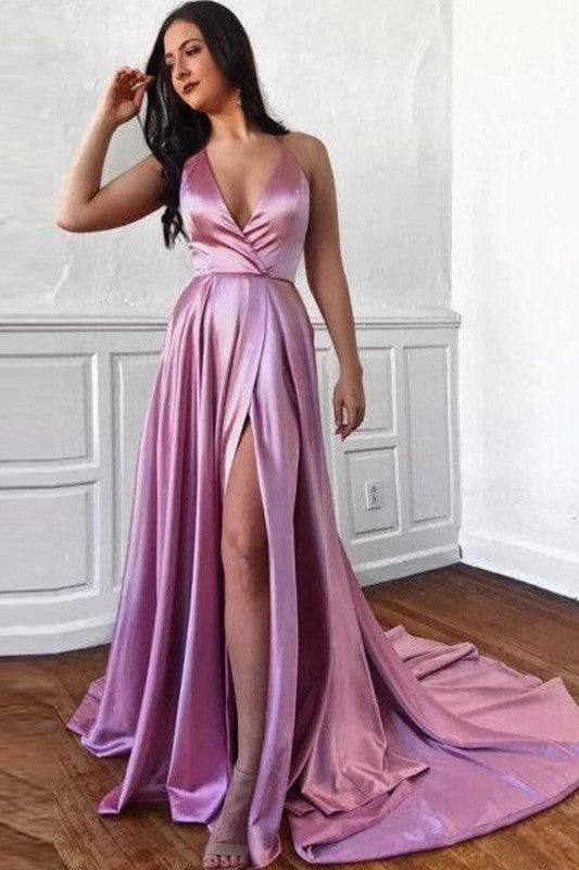 Gorgeous Ruffles V-neck Sleeveless Prom Dress-ballbellauk