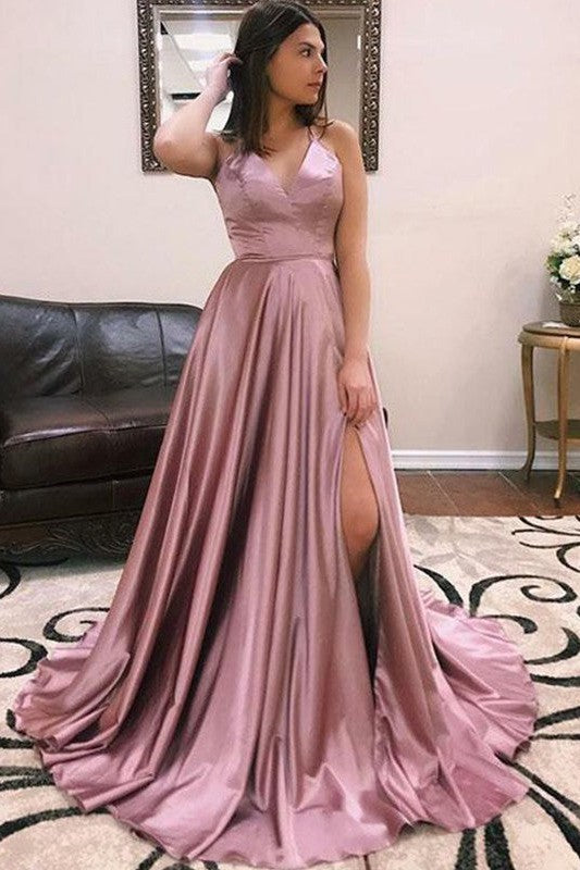 Gorgeous Ruffles V-neck Sleeveless Prom Dress-ballbellauk