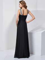 Gorgeous Scoop Beading Sleeveless Long Evening Dress Chiffon-ballbellauk