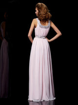 Gorgeous Scoop Beading Sleeveless Long Evening Dress Chiffon-ballbellauk