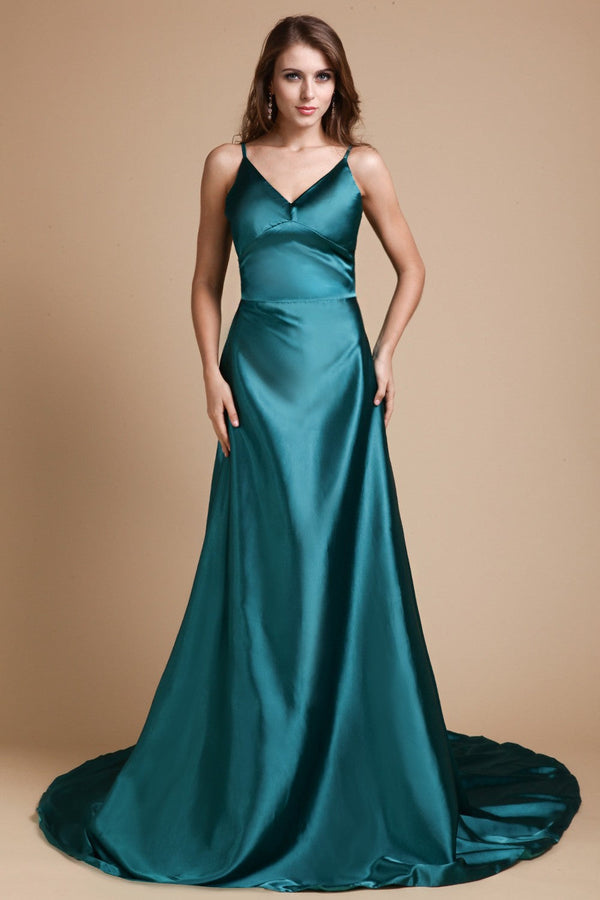 Gorgeous Spaghetti-Straps Sleeveless Long Ruffles Elastic Woven Elegant Evening Dress-ballbellauk