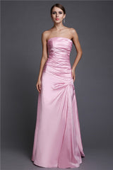 Gorgeous Strapless Long Beading Elastic Woven Elegant Evening Dress-ballbellauk