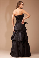 Gorgeous Strapless Sleeveless Ruffles Long Evening Dress-ballbellauk