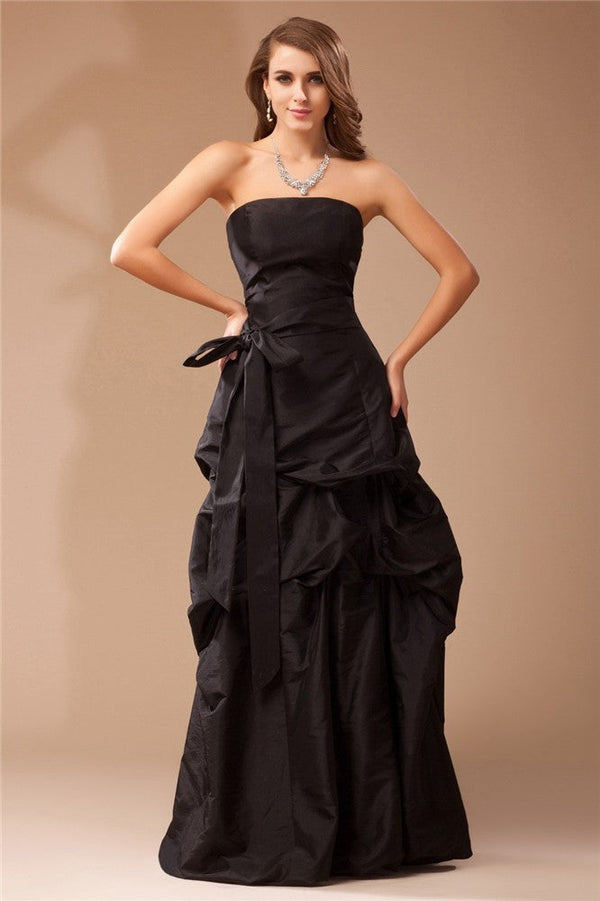 Gorgeous Strapless Sleeveless Ruffles Long Evening Dress-ballbellauk