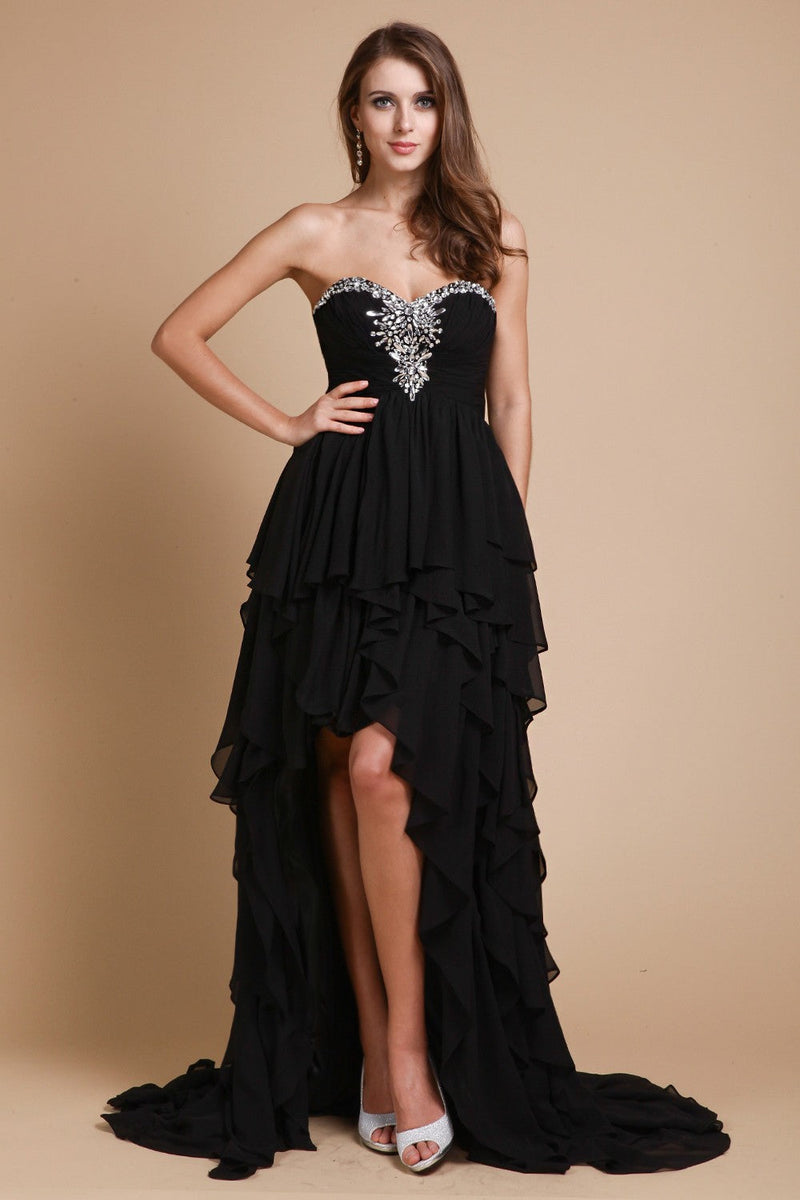 Gorgeous Sweetheart Beading Sleeveless Evening Dress Chiffon-ballbellauk