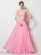 Gorgeous Sweetheart Beading Sleeveless Long Evening Dress Chiffon-ballbellauk