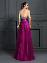 Gorgeous Sweetheart Hand-Made Flower Sleeveless Long Elastic Woven Elegant Evening Dress-ballbellauk