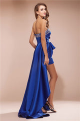 Gorgeous Sweetheart Sleeveless Hi-Lo Elegant Evening Dress-ballbellauk