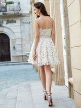 Gorgeous Sweetheart Sleeveless Lace Prom Dress-ballbellauk