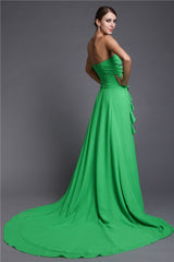 Gorgeous Sweetheart Sleeveless Ruffles Long Evening Dress Chiffon-ballbellauk