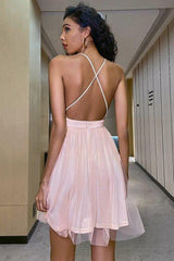 Gorgeous Tulle Ruffles V-neck Sleeveless Homecoming Dress-ballbellauk