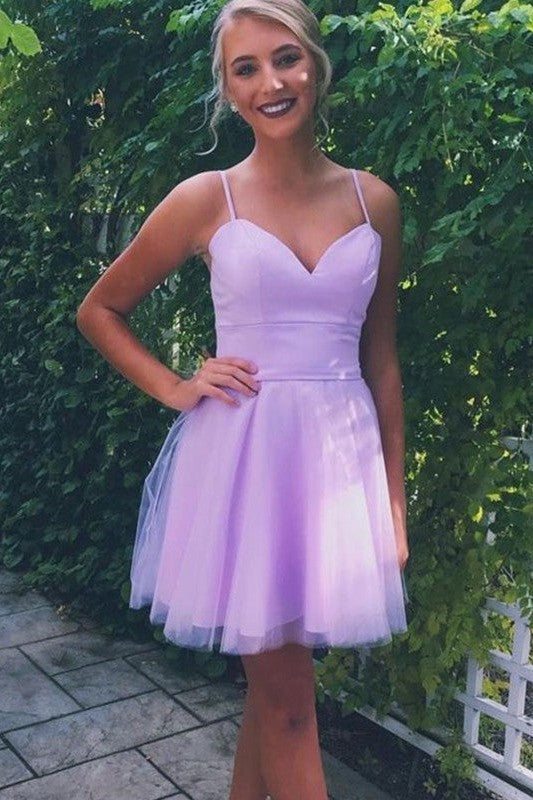 Gorgeous Tulle Ruffles V-neck Sleeveless Homecoming Dress-ballbellauk