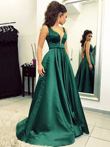 Gorgeous V-neck Ruffles Elegant Evening Dress-ballbellauk