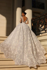 Modest Sweetheart Ball Gown Lace Bridal Gowns On Sale Crystals-ballbellauk