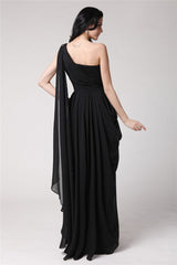 New Arrival One Shoulder Sleeveless Long Beading Evening Dress Chiffon-ballbellauk