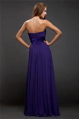 SheathSweetheart Beading Sleeveless Long Evening Dress Chiffon-ballbellauk