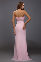 SheathSweetheart Beading Sleeveless Long Evening Dress Chiffon-ballbellauk